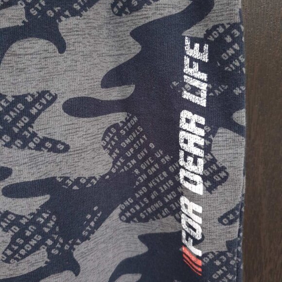 Navy Orange Defacto Camouflage Joggers Sweatpants Cotton Boys Size 9 -10 Years - Picture 3 of 5